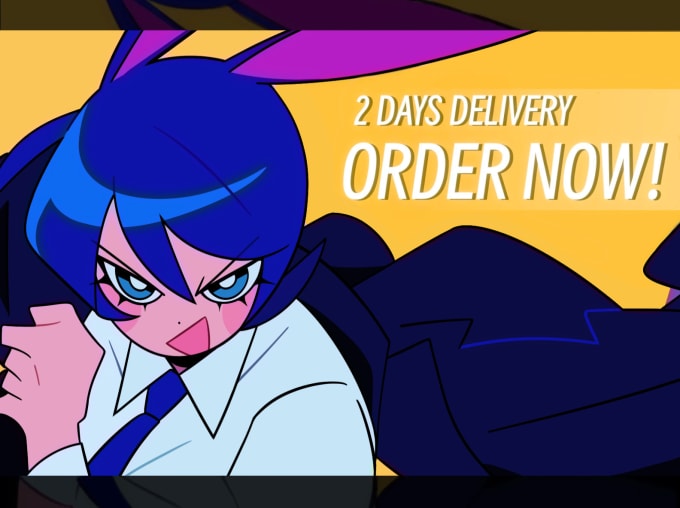 I will draw quick amazing character illustration in anime style