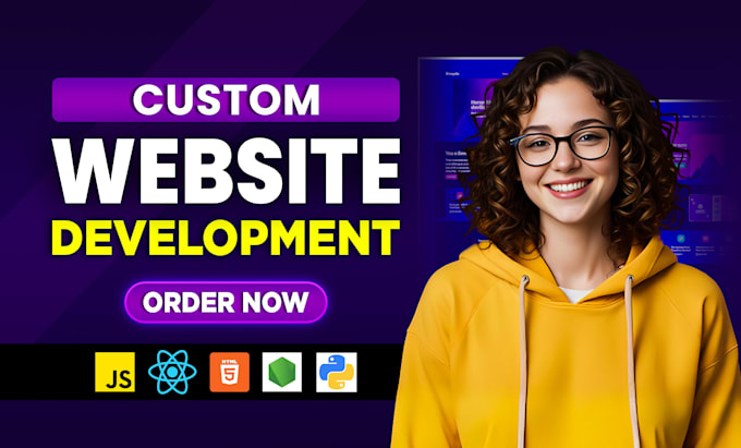 I will do custom website development as full stack developer frontend backend developer