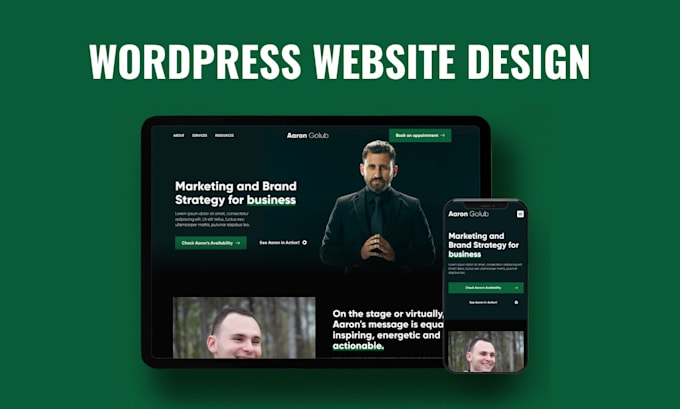 Our agency will create professional and responsive wordpress website design