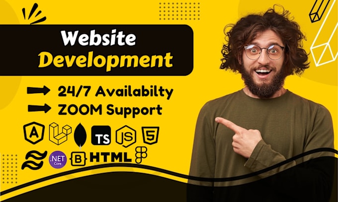 I will do website development, build custom website, frontend, full stack web developer