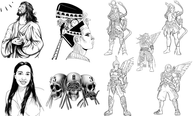 I will be your digital sketch artist