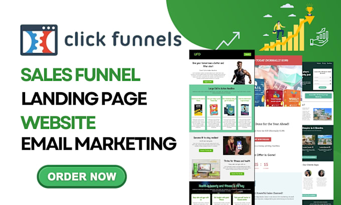 I will design clickfunnels sales funnel, landing page, website, clickfunnels 2 0