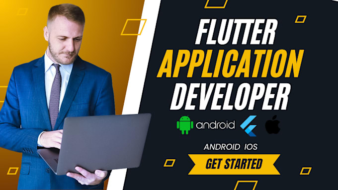 I will do mobile app development as android and ios developer using flutter app builded