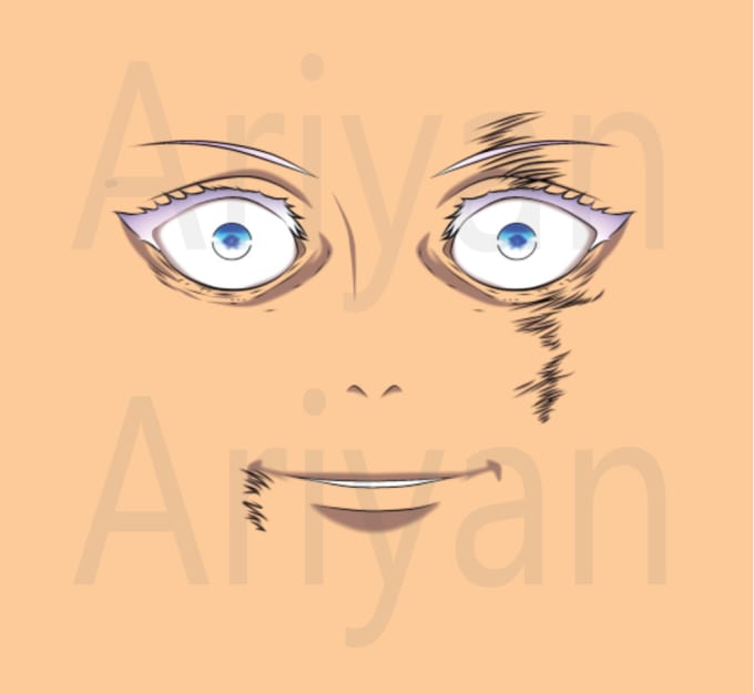 I will draw you professional anime roblox faces