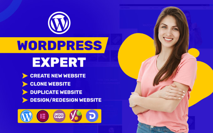I will create, redesign, clone, revamp or fix wordpress website, woocommerce website