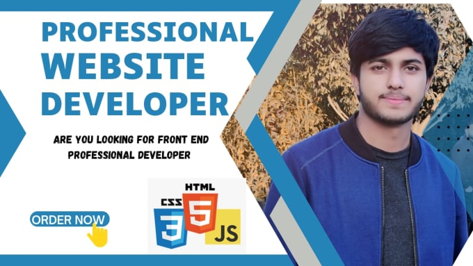 I will do professional frontend web development in HTML CSS, javascript