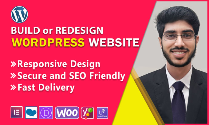 I will do full website creation or redesign wordpress website