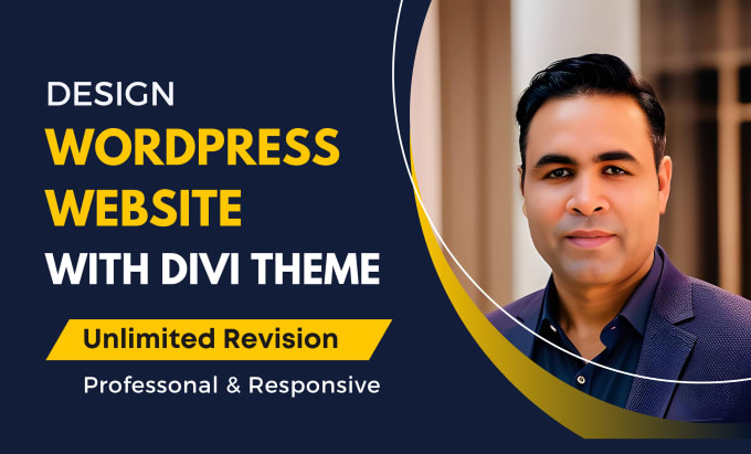 I will design a responsive wordpress website with divi theme