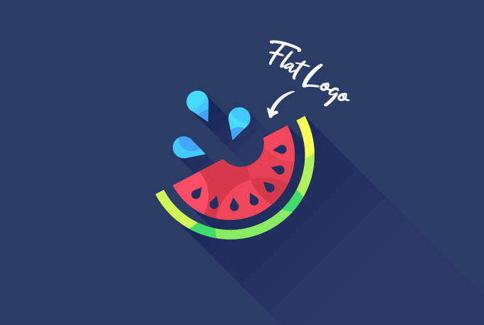 I will create flat logo design for your business