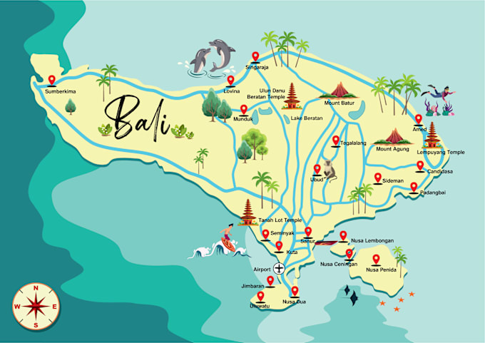 I will map illustration vector illustration vector map