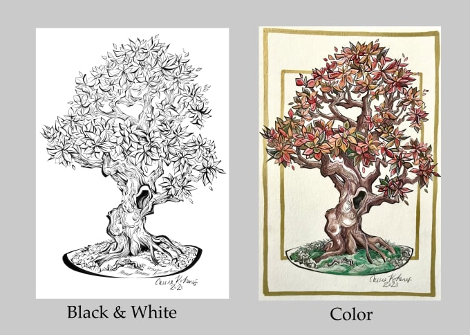 I will create unique illustrations for any project