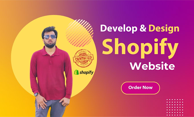 I will shopify website design, ecommerce website, dropshipping store