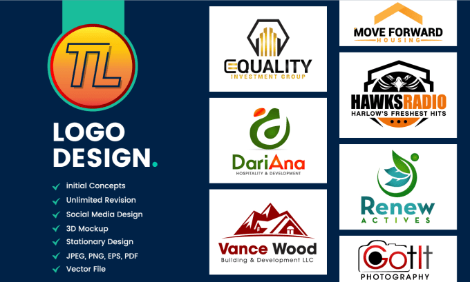 I will do modern minimal logo design for your brand in 24hrs