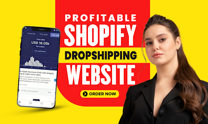 I will create a successful shopify dropshipping store shopify ecommerce website design