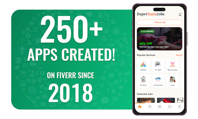 I will do mobile app development ios app development android app flutter developer