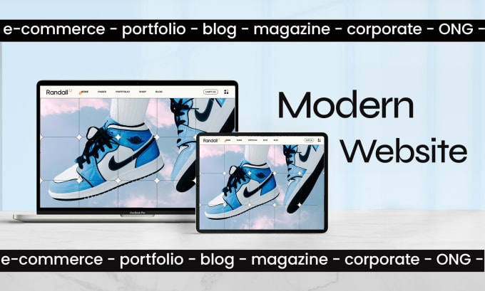 I will create a modern wordpress website