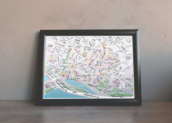 I will design great map in quality vector illustration