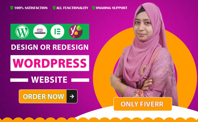 I will design, redesign, update, edit, copy clone or revamp wordpress website