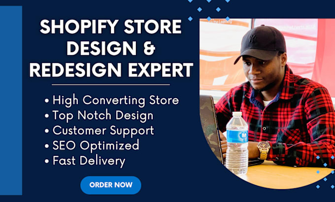 I will build shopify website design shopify website redesign shopify store design