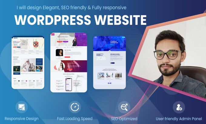 I will do wordpress website development, create website design, and redesign