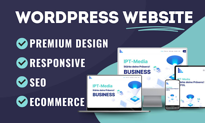 I will develop a wordpress website and provide designs in advance