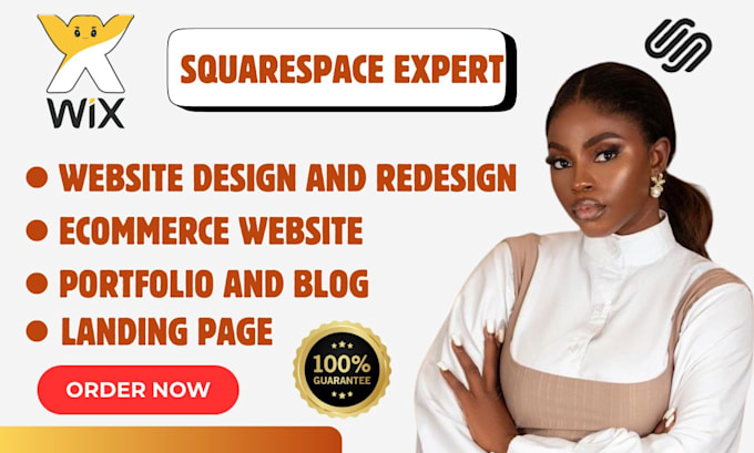 I will squarespace website redesign wix squarespace website design squarespace website