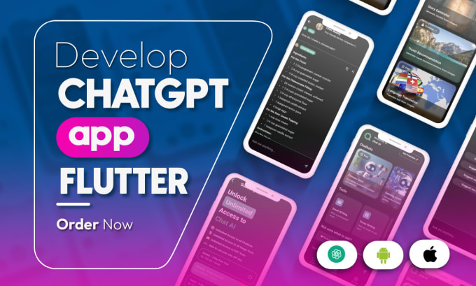I will develop openai, dalle, chat gpt app for mobile or web app