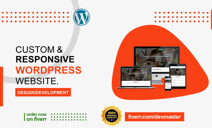 I will build custom wordpress website design and ecommerce website