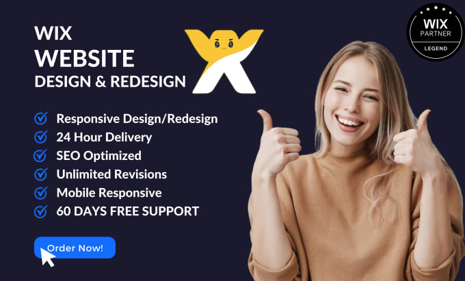 I will build wix website design wix website redesign, wix website development