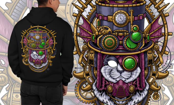 I will create unique tshirt illustration character and graphic art