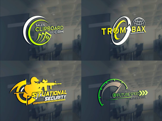 I will design modern minimalist business logo with copyrights