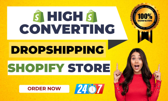 I will build a high converting dropshipping shopify store shopify website