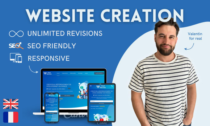 I will build a wordpress website with a custom design
