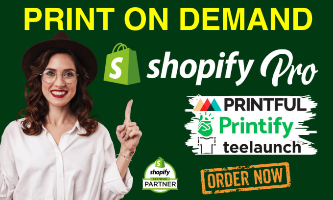 I will create a premium print on demand shopify store, pod store, or shopify website