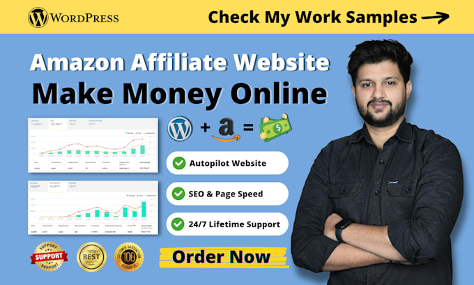 I will create amazon affiliate marketing autopilot website with autoblog