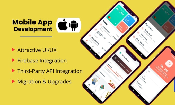 I will make a hybrid flutter mobile app development for android and ios app