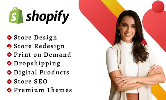 I will do shopify store design shopify dropshipping website shopify print on demand