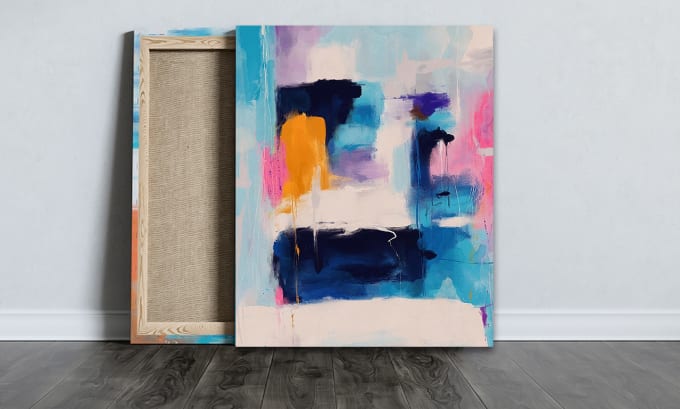 I will paint digital professional abstract art