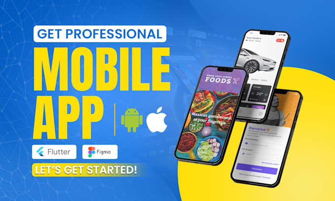 I will do mobile app development as android and ios flutter app developer