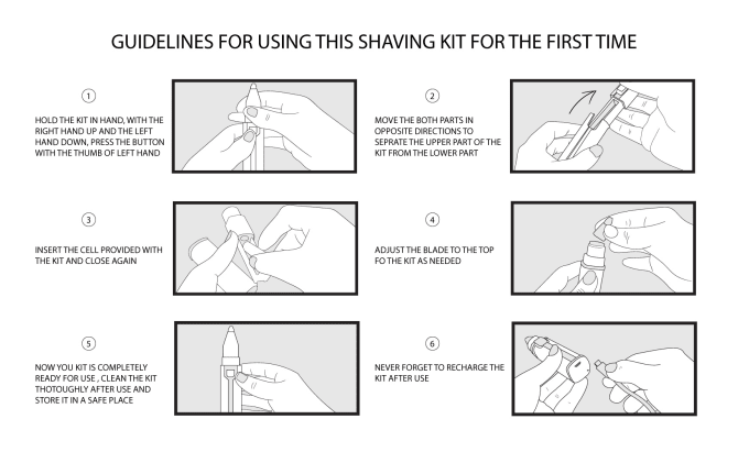 I will create instruction manual for your product and vector line art drawing