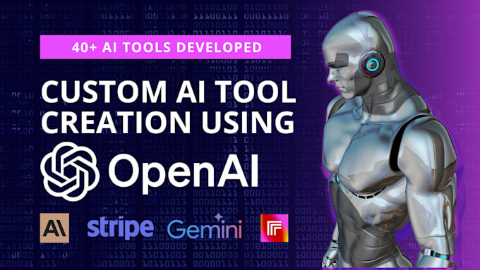I will create your own ai tool using openai gpt4 or dalle api