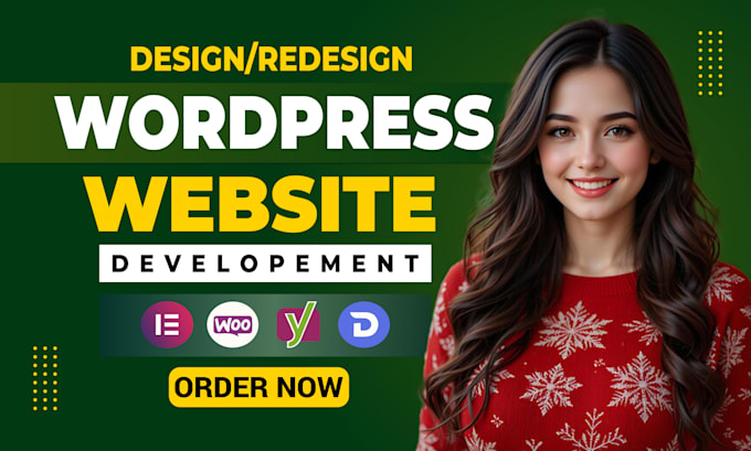 I will build wordpress website development, clone, design, redesign, wordpress website