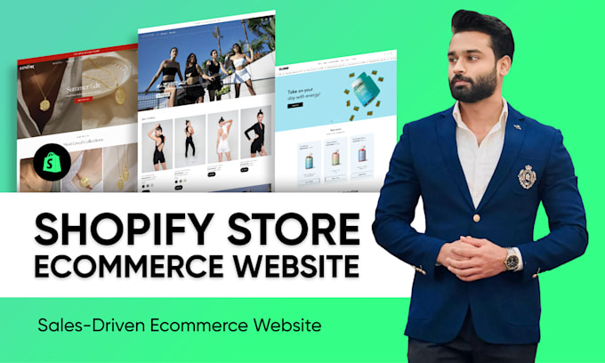I will design shopify ecommerce website, build shopify online store