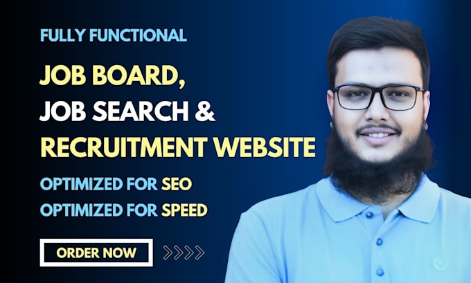 I will build recruitment website, job board website, staffing website