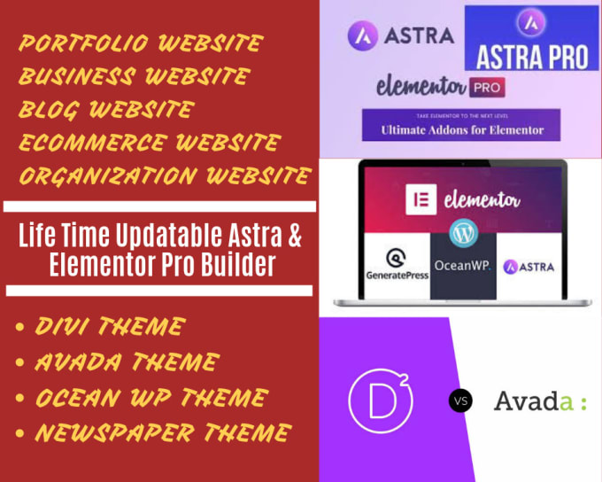 I will create wordpress website or business website within 12 hours