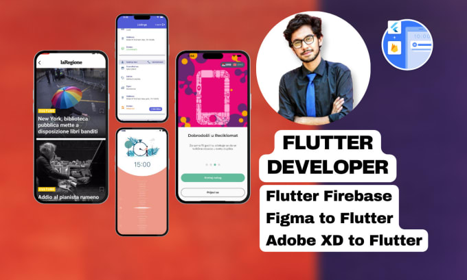 I will do ios android mobile app as flutter developer or convert figma to flutter