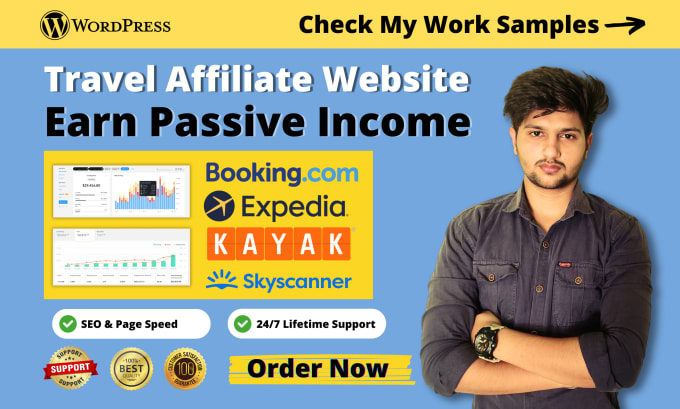 I will build automated travel affiliate marketing website to make money with autoblog