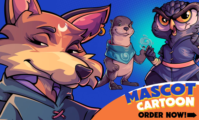 I will design great custom mascot and cartoon character