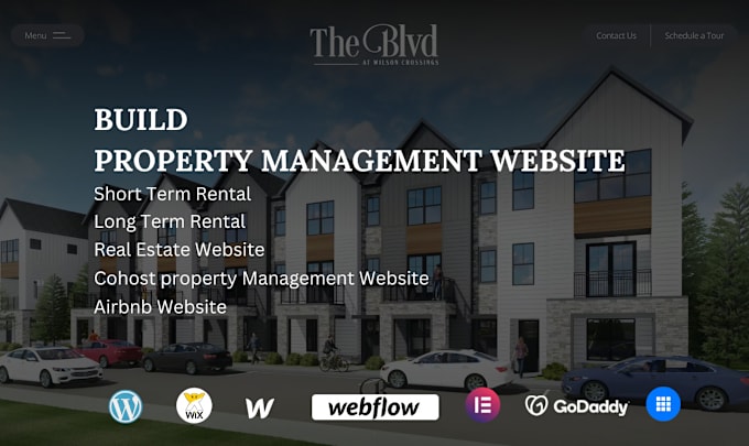 I will build property management website, vacation rental website, hotel booking