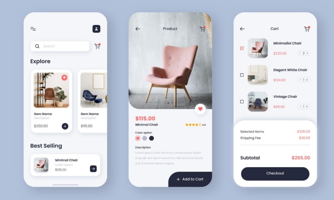 I will develop ecommerce website app android or IOS